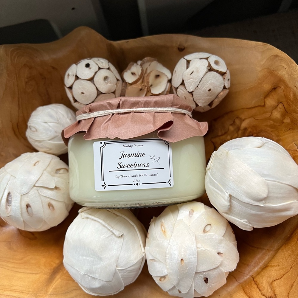 Jasmine Sweetness Soy Wax Candle 10oz